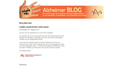 Desktop Screenshot of alzheimerblog.de